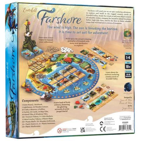 Everdell Farshore - Worker Placement Adventure Board Game for Family, and Adults (1-4 Players, Ages 10+) - Tabletop Tycoon