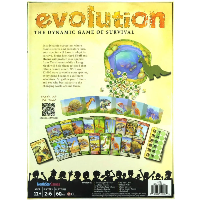 Evolution - Strategy Evolution Board Game for Family and Adults (2-6 Players, Ages 12+) - North Star Games