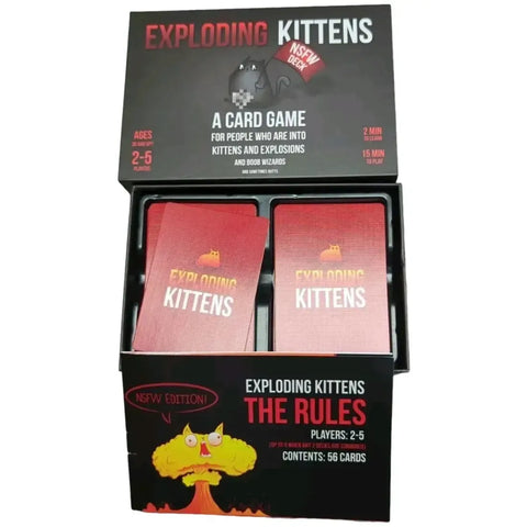 Exploding Kittens: NSFW Edition - Party Humor Card Game for Adults (2-5 Players, Ages 18+) - Exploding Kittens