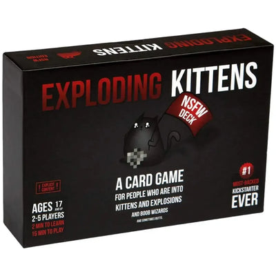 Exploding Kittens: NSFW Edition - Party Humor Card Game for Adults (2-5 Players, Ages 18+) - Exploding Kittens