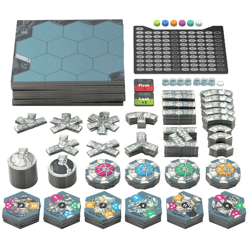 Factory Funner - Tile Placement Industry Board Game for Family, and Adults (1-6 Players, Ages 11+) - Allplay
