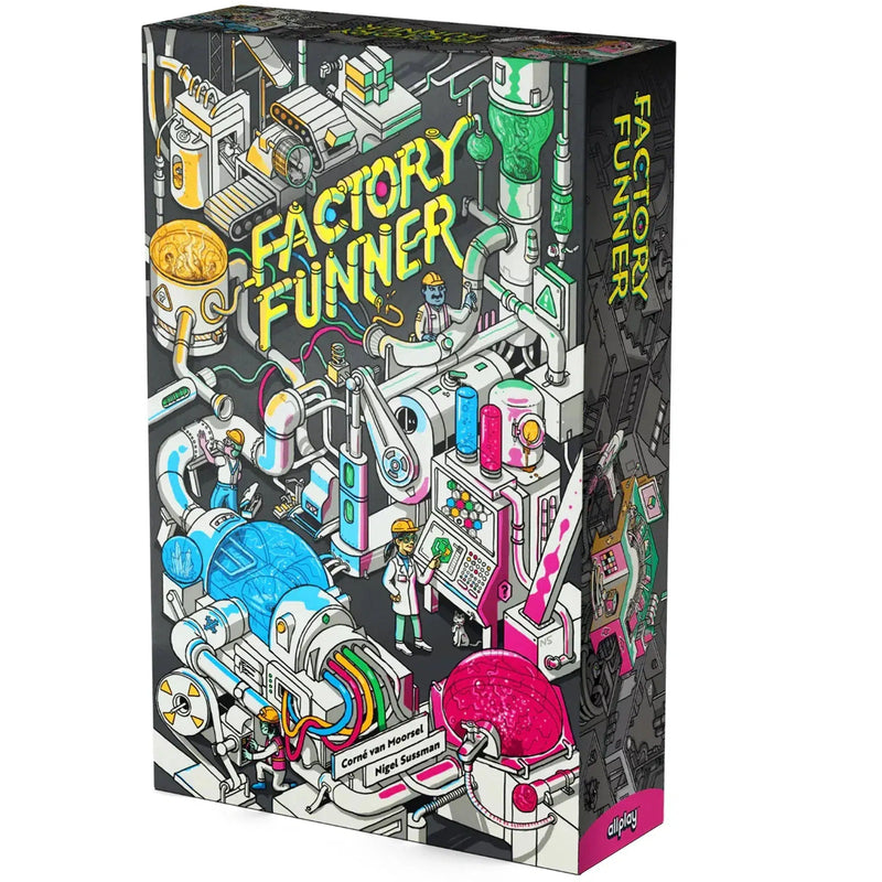 Factory Funner - Tile Placement Industry Board Game for Family, and Adults (1-6 Players, Ages 11+) - Allplay