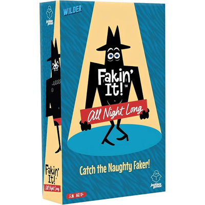 Fakin' It! All Night Long - Social Deduction Humor Card Game for Adults (3-6 Players, Ages 17+) - Wilder Toys