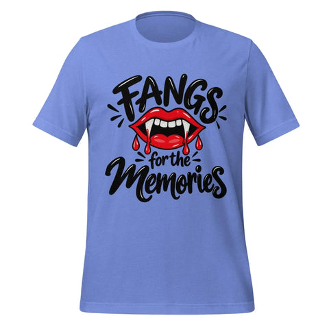 Fangs for the Memories T-Shirt - Funny Halloween Vampire Lips Graphic Tee - Image 13