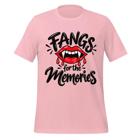 Fangs for the Memories T-Shirt - Funny Halloween Vampire Lips Graphic Tee - Image 21