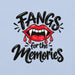 Fangs for the Memories T-Shirt - Funny Halloween Vampire Lips Graphic Tee