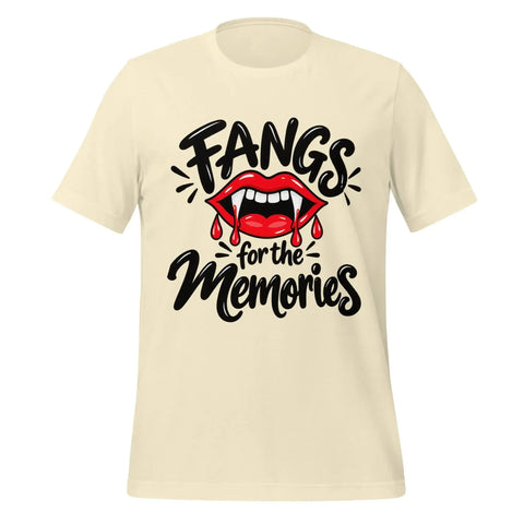 Fangs for the Memories T-Shirt - Funny Halloween Vampire Lips Graphic Tee - Image 37