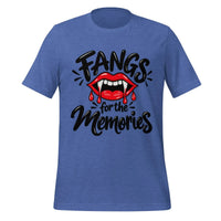Fangs for the Memories T-Shirt - Funny Halloween Vampire Lips Graphic Tee- Image 5