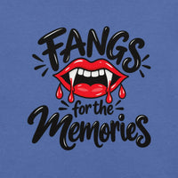 Fangs for the Memories T-Shirt - Funny Halloween Vampire Lips Graphic Tee- Image 6