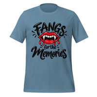 Fangs for the Memories T-Shirt - Funny Halloween Vampire Lips Graphic Tee- Image 9