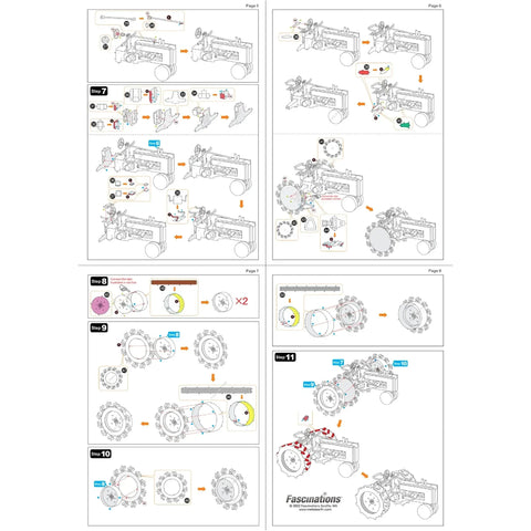 Farm Tractor Vehicle Figure Model Kit (Steel, Moderate Difficulty) - Fascinations - Metal Earth Series - (2022) - Image 10