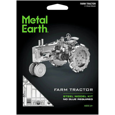 Farm Tractor Vehicle Figure Model Kit (Steel, Moderate Difficulty) - Fascinations - Metal Earth Series - (2022)
