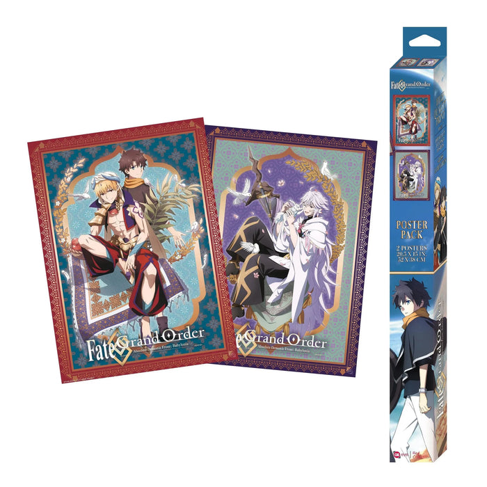 Fate/Grand Order Absolute Demonic Front: Babylonia - Fujimaru, Gilgamesh & Merlin Boxed Poster Set (20.5"x15") - ABYstyle