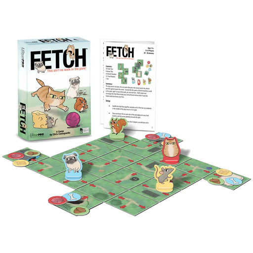 Fetch - Tile Placement Animals Board Game for Family, Adults, and Children (2-4 Players, Ages 12+) - Ultra Pro Entertainment
