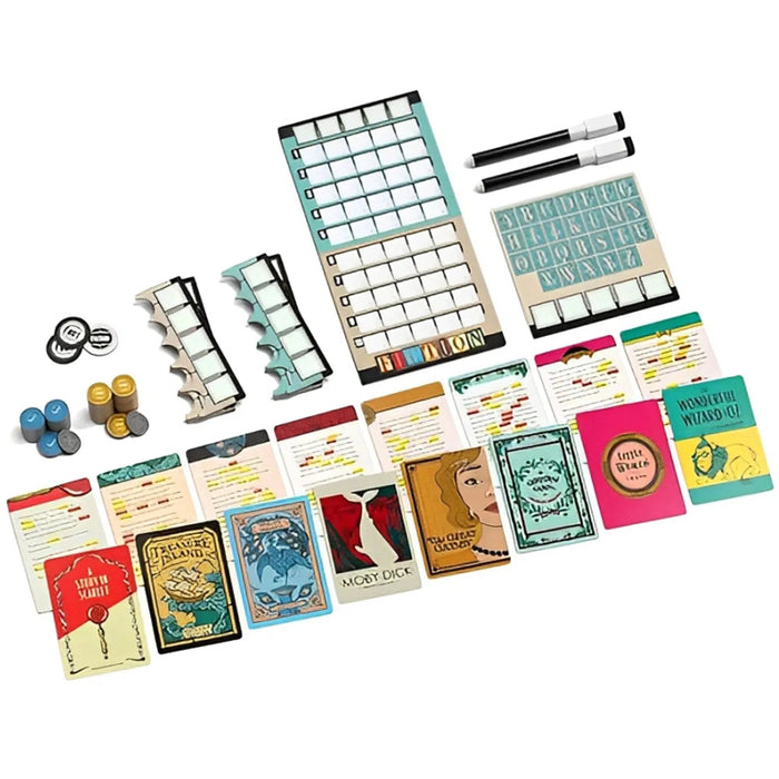 Fiction - Social Deduction Literature Board Game for Family, and Adults (2-8 Players, Ages 10+) - Allplay