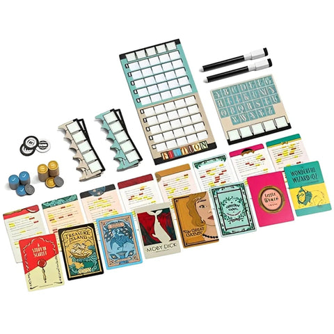 Fiction - Social Deduction Literature Board Game for Family, and Adults (2-8 Players, Ages 10+) - Allplay