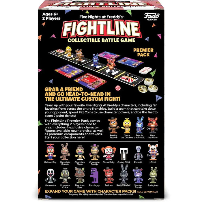 FightLine Premier Pack: Collectible Battle Game [Five Nights at Freddy's] - Miniature Horror Board Game for Family and Adults (2 Players, Ages 6+) - Funko Games