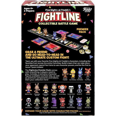 FightLine Premier Pack: Collectible Battle Game [Five Nights at Freddy's] - Miniature Horror Board Game for Family and Adults (2 Players, Ages 6+) - Funko Games - Image 3