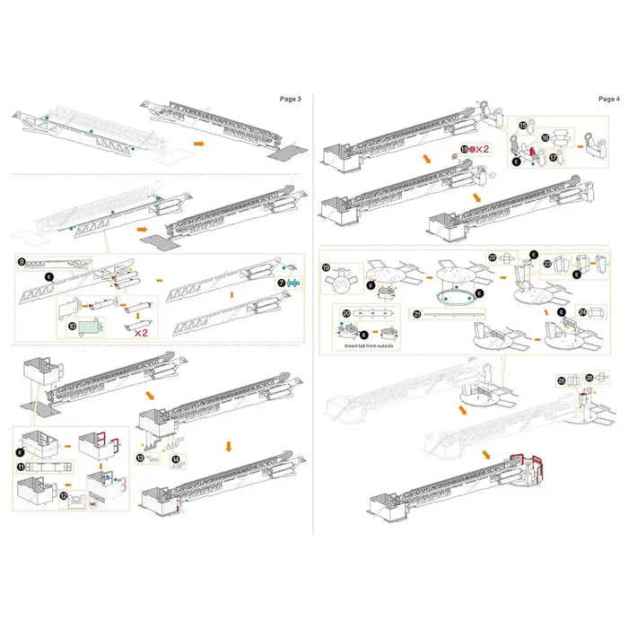 Fire Engine Truck Figure Model Kit (Steel, Moderate Difficulty) - Fascinations - Metal Earth Series