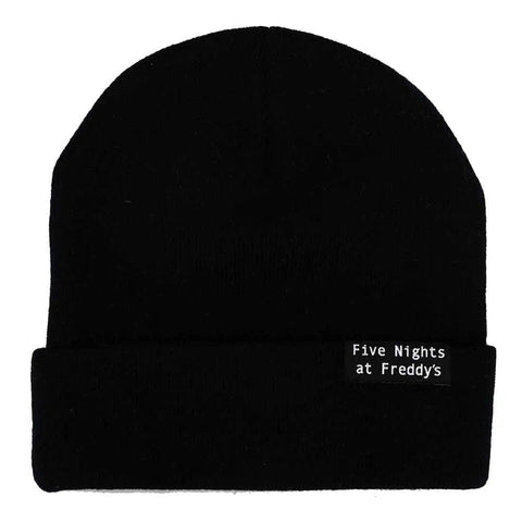 Five Nights at Freddy's - Pizza Security Cuff Beanie Hat (Black) - Bioworld