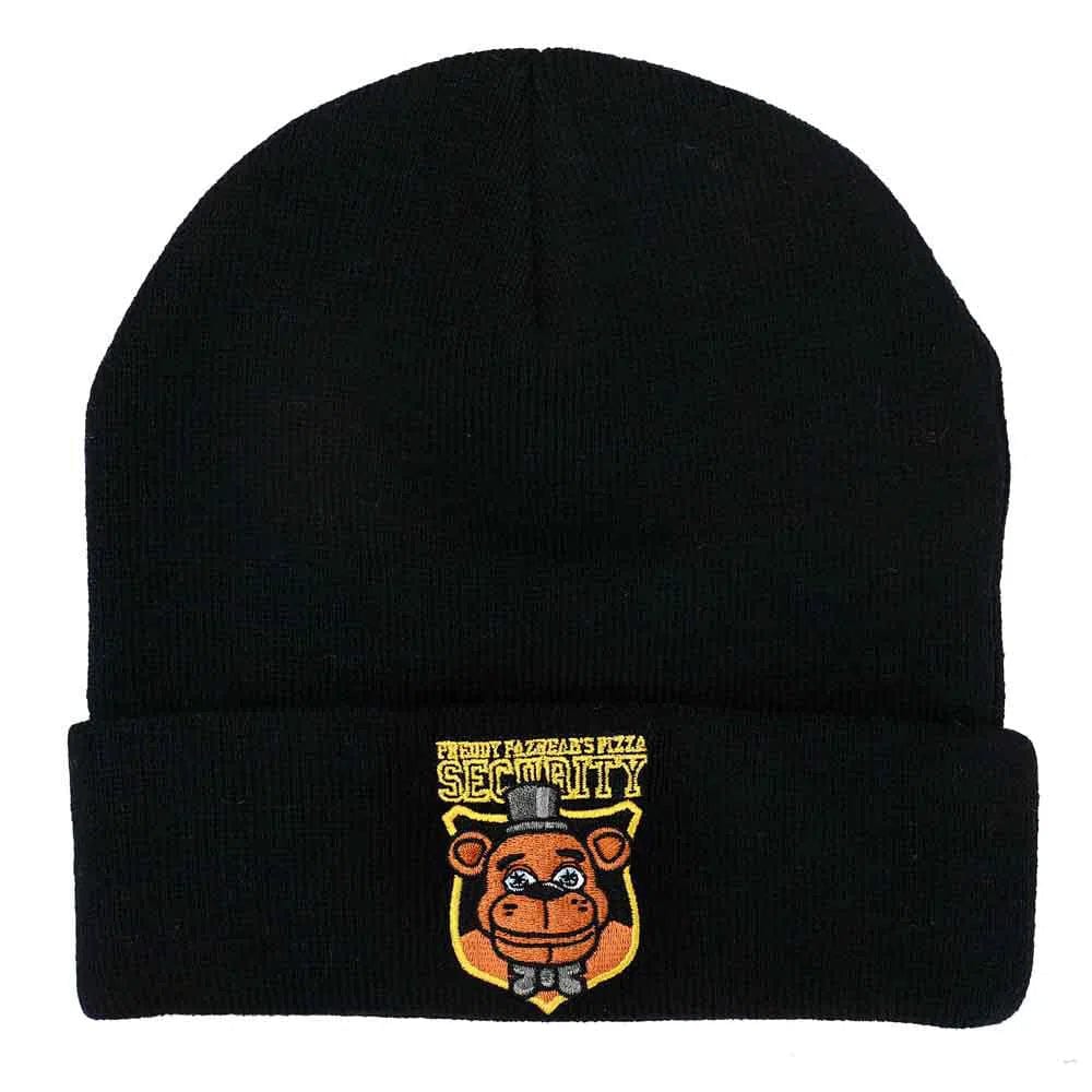 Five Nights at Freddy's - Pizza Security Cuff Beanie Hat (Black) - Bioworld