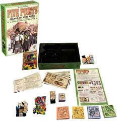 Five Points: Gangs of New York - Area Control Civilization Board Game for Family and Adults (3-5 Players, Age 12+) - Mayfair Games