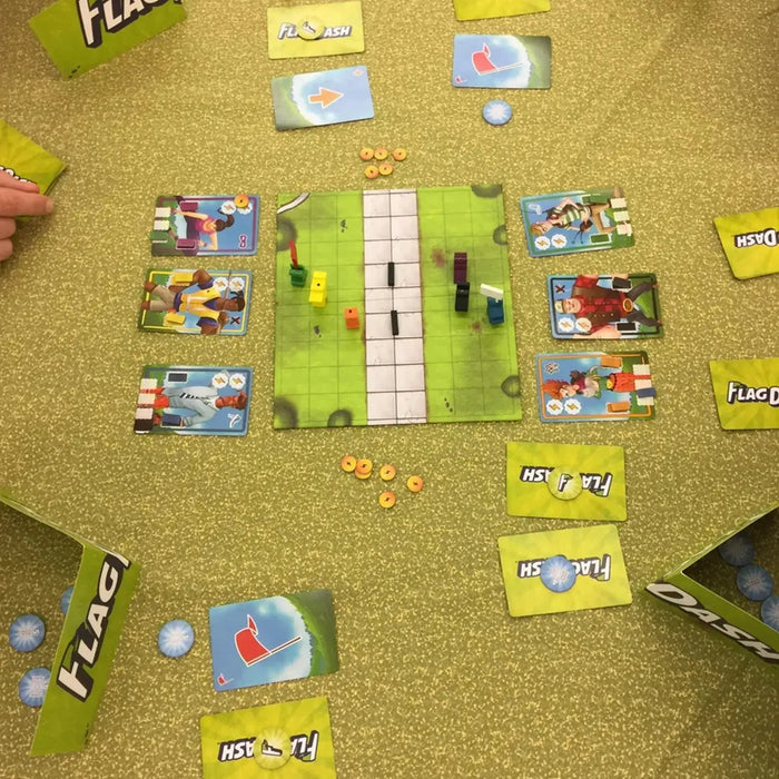 Flag Dash - Competitive Strategy Board Game for Family and Adults (2-4 Players, Ages 8+) - Ultra PRO