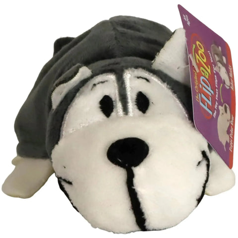 Flip A Zoo - 2-in-1 Reversible Poppi Polar Bear & Asher Husky Clip-On Plush (5