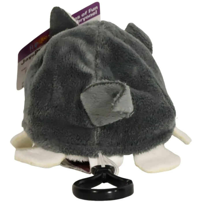 Flip A Zoo - 2-in-1 Reversible Poppi Polar Bear & Asher Husky Clip-On Plush (5") - Jay at Play