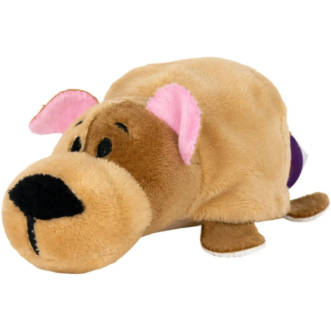 Flip A Zoo - 2-in-1 Reversible Savannah Cat & Bodni Bulldog Clip-On Plush (4.5