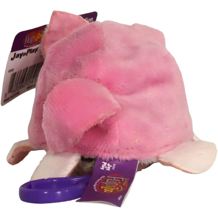 Flip A Zoo - 2-in-1 Reversible Sawyer Mouse & Caleb Cat Clip-On Plush (5") - Jay at Play