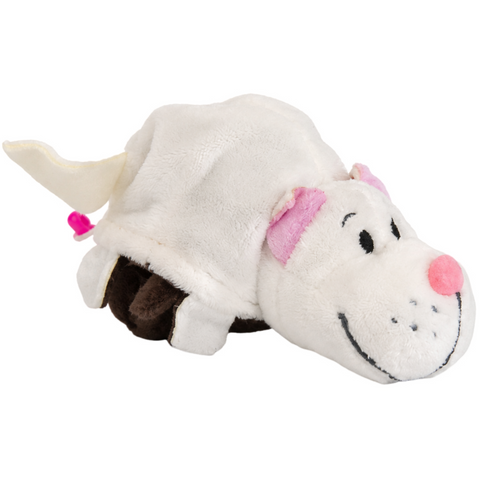 Flip A Zoo - 2-in-1 Reversible Rachel Cat & Bradley Labrador Clip-On Plush (4.5