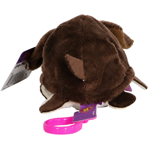 Flip A Zoo - 2-in-1 Reversible Rachel Cat & Bradley Labrador Clip-On Plush (4.5