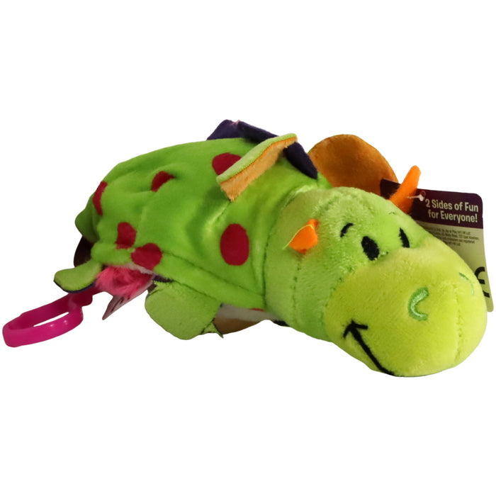 Flip A Zoo - 2-in-1 Reversible Persephone Unicorn & Imogen Dragon Clip-On Plush (5") - Jay at Play