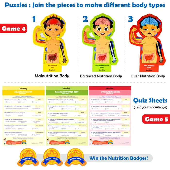 Food Body & Nutrition - Human Body STEM Toy Game Building Set - Smartivity