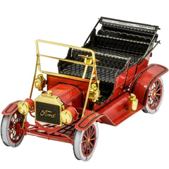 Ford - 1908 Model T (Colored) Car Figure Model Kit (Steel, Moderate Difficulty) - Fascinations - Metal Earth Series - (2022)