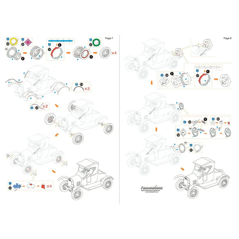 Ford - 1925 Model T Runabout Classic Car Figure Model Kit (1:43 Scale, Steel, Moderate Difficulty) - Fascinations - Metal Earth Series - (2022) - Image 10