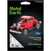 Ford - 1932 Coupe Classic Car Figure Model Kit (1:38 Scale, Steel, Moderate Difficulty) - Fascinations - Metal Earth Series - (2022)
