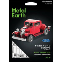 Ford - 1932 Coupe Classic Car Figure Model Kit (1:38 Scale, Steel, Moderate Difficulty) - Fascinations - Metal Earth Series - (2022)