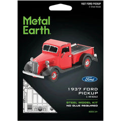 Ford - 1937 Pickup Classic Truck Figure Model Kit (1:49 Scale, Steel, Moderate Difficulty) - Fascinations - Metal Earth Series - (2022)