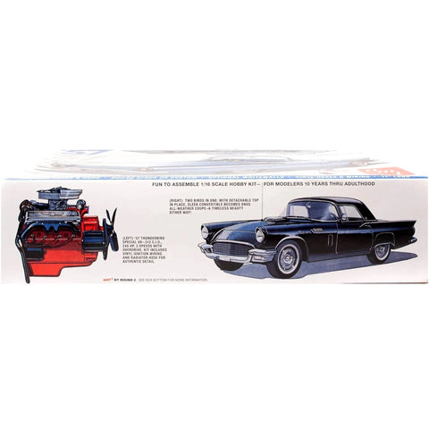 Ford - 1957 Thunderbird Hardtop/Convertible Car Figure Model Kit (1:16 Scale) - AMT - Retro Deluxe Series - (2023) - Image 3