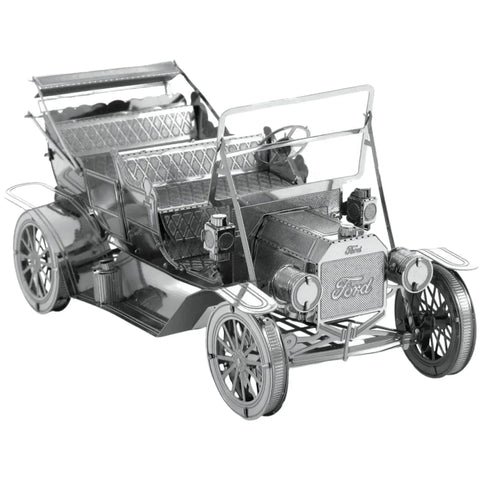 Ford - Unpainted 1908 Model T Car Figure Model Kit (Steel, Moderate Difficulty) - Fascinations - Metal Earth Series - (2022) - Image 2