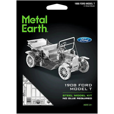 Ford - Unpainted 1908 Model T Car Figure Model Kit (Steel, Moderate Difficulty) - Fascinations - Metal Earth Series - (2022)
