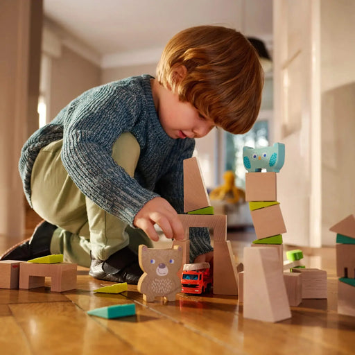 Forest Friends Stacking Toy - Wooden Toddler Toy for Developmental Learning and Motor Skills - HABA