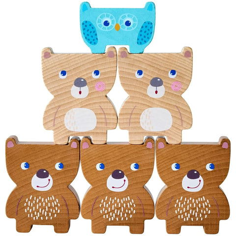 Forest Friends Stacking Toy - Wooden Toddler Toy for Developmental Learning and Motor Skills - HABA - Image 6