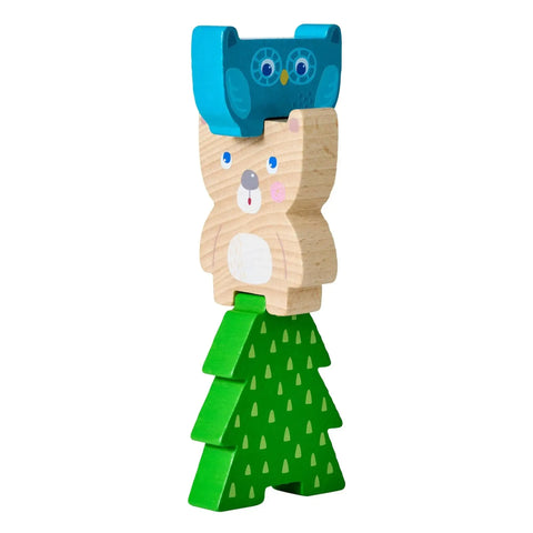 Forest Friends Stacking Toy - Wooden Toddler Toy for Developmental Learning and Motor Skills - HABA - Image 9