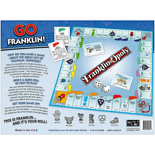 Franklinopoly - Competitive Civilization Board Game for Family, Adults, and Children (2-6 Players, Ages 8+) - Late for the Sky