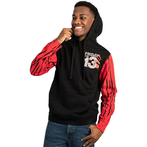Friday the 13th - Double-Sided Red & Black Hoodie - Bioworld - Image 4