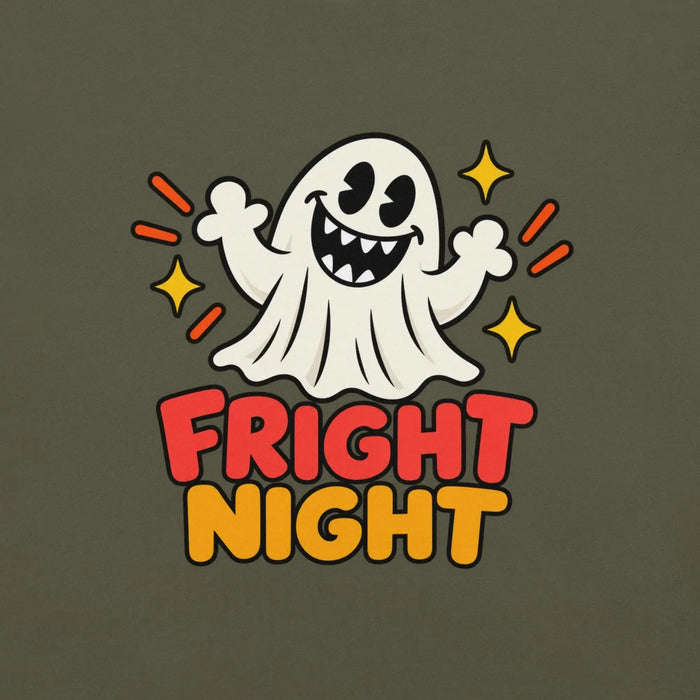 Fright Night T-Shirt - Bold Halloween Ghost Graphic Tee