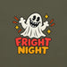 Fright Night T-Shirt - Bold Halloween Ghost Graphic Tee